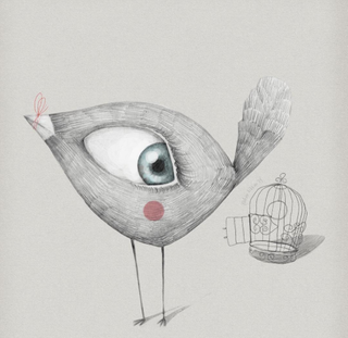 This sketch is a great example of wonderfully weird pencil art 