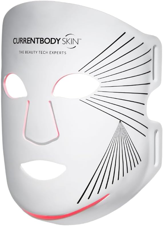 Currentbody Skin Led Light Therapy Mask: Series 2 | Red Light Led Face Mask for Advanced Anti-Ageing | Red, Near-Infrared and Deep Near-Infrared Wavelengths for Wrinkle Reduction