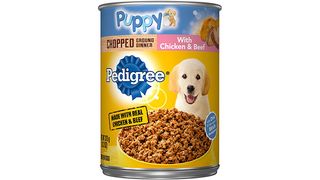 Can of puppy food