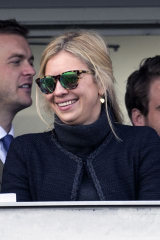 Holly Branson Giggles With Friends At Cheltenham