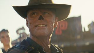 Walton Goggins as a ghoul bounty hunter in Amazon's Fallout TV series.