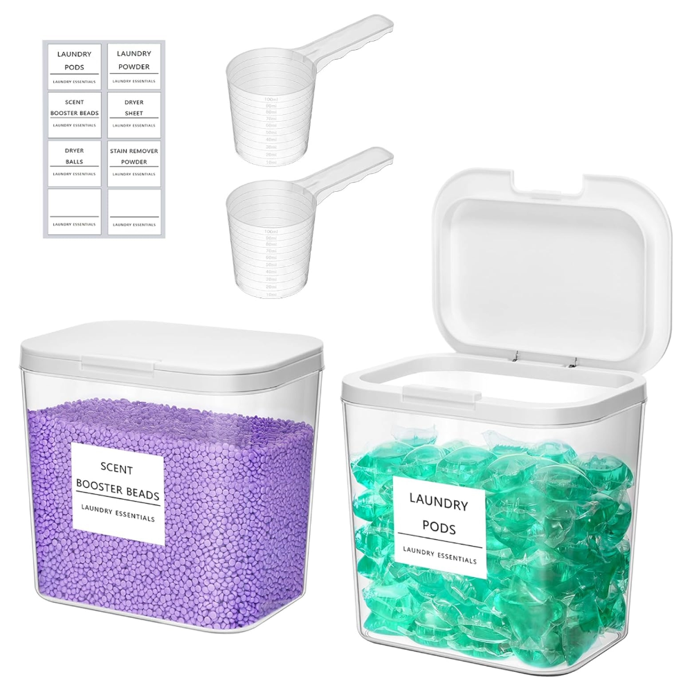 Laundry Pods Container with Label
