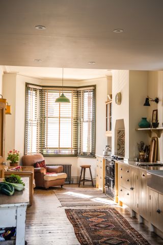 rustic beige kitchen designed by British Standard