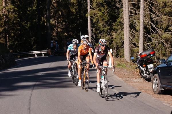 Frank Schleck, Mikel Nieve and Levi Leipheimer