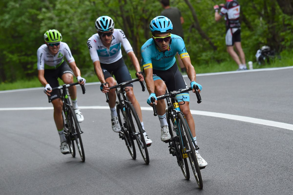 Ben O'Connor in the Prato Nevoso stage