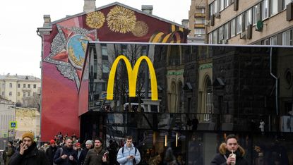 The flagship McDonald's on Pushkin Square in Moscow