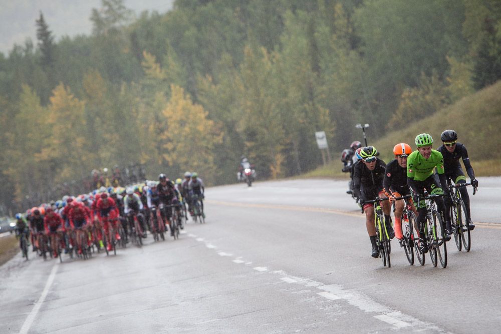 A late race attack gets a small group off the front