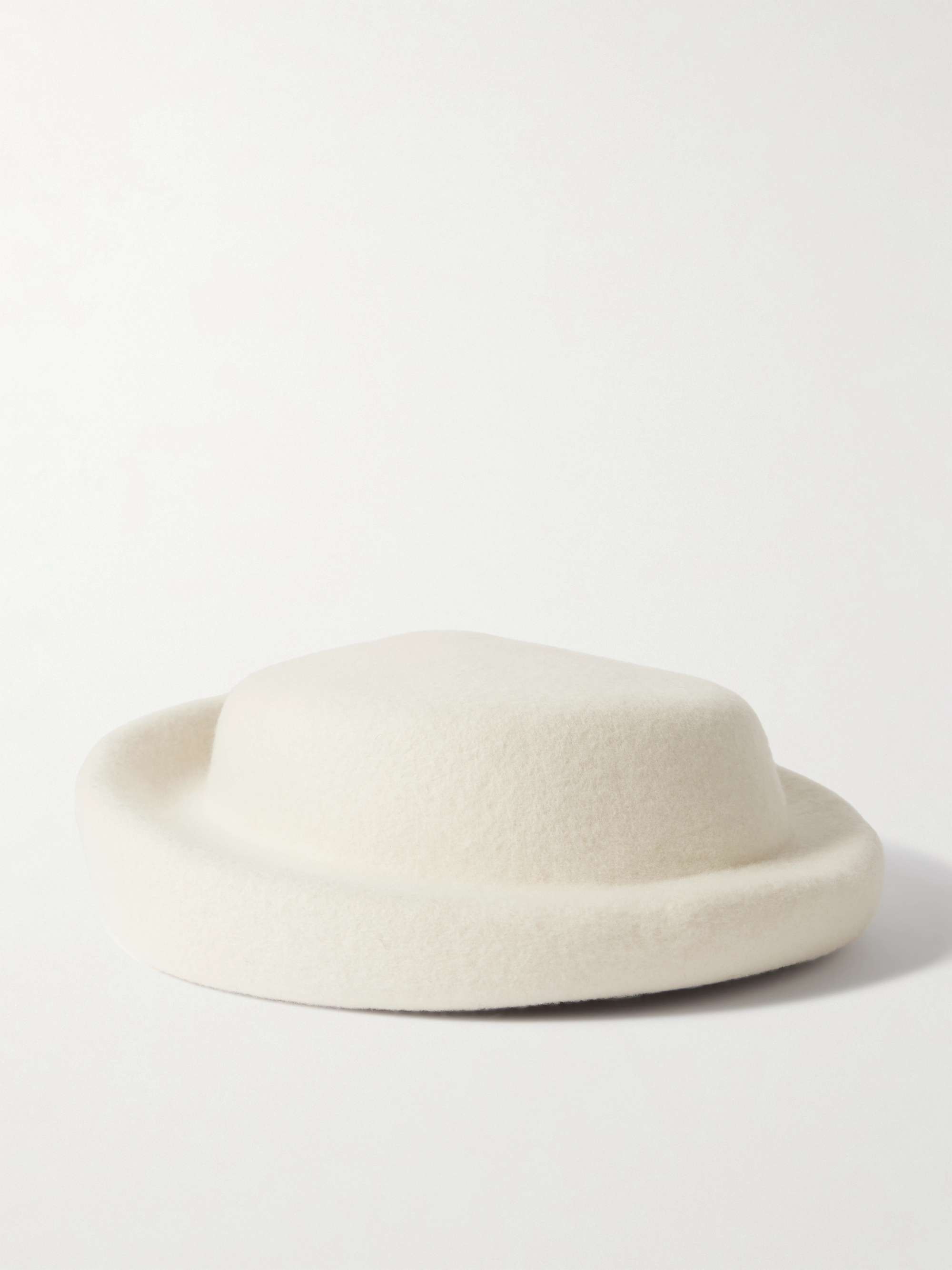 Laura Wool-Felt Pillbox Hat