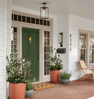 traditional home front porch