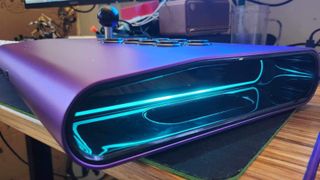 Side of the Victrix Pro FS showing the lighting