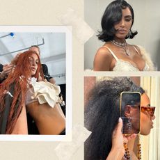 A collage of women sporting different hairstyles from Paris, Los Angeles, and New York City.