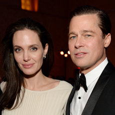 Writer-director-producer-actress Angelina Jolie Pitt (L) and actor-producer Brad Pitt attend the after party for the opening night gala premiere of Universal Pictures' "By the Sea" during AFI FEST 2015 presented by Audi at TCL Chinese 6 Theatres on November 5, 2015 in Hollywood, California.