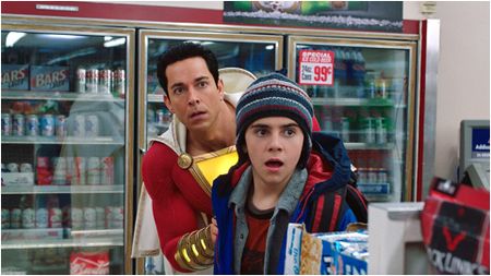 Zachary Levi and Jack Dylan Grazer in Shazam! 