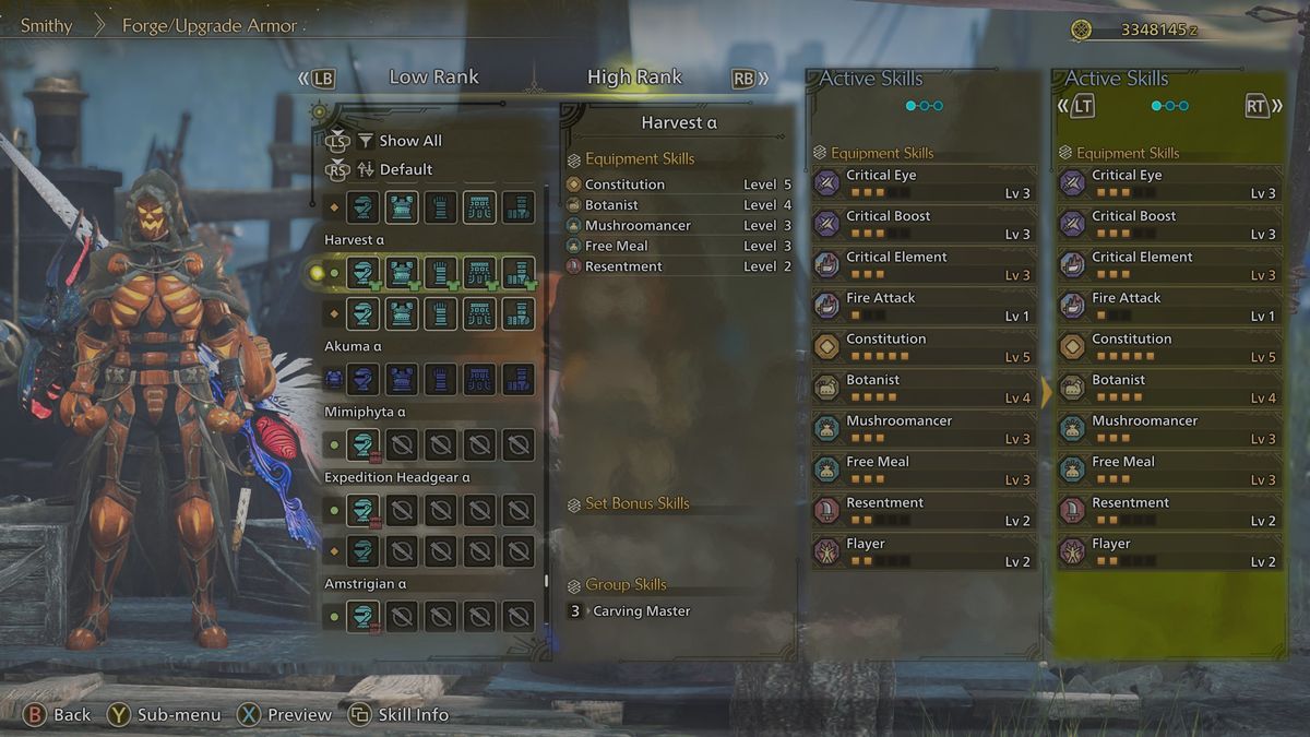 Monster Hunter Wilds Dreamspell armor - Harvest 1st version