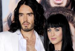 Russell Brand and Katy Perry at the Get Him to the Greek premiere