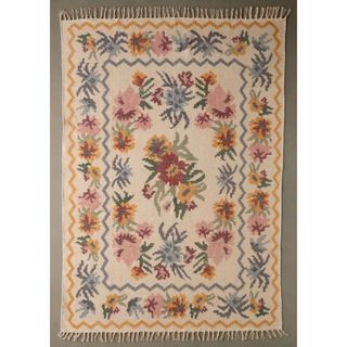 Cottage Floral Brushed Rug