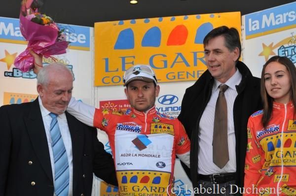 Anthony Ravard (AG2R La Mondiale) in the leader's jersey