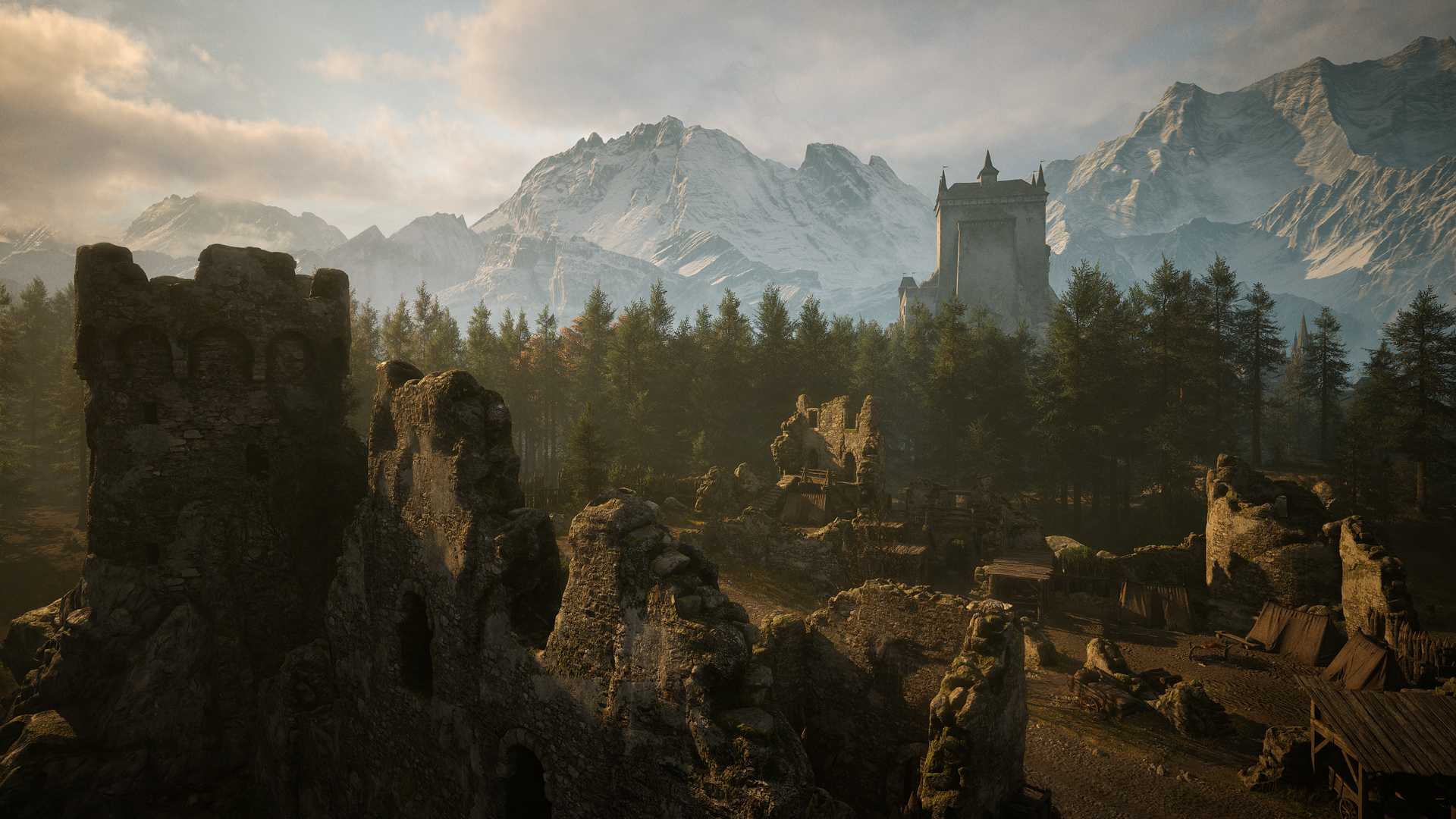Blood of Dawnwalker screenshot showing Unreal Engine 5 open world