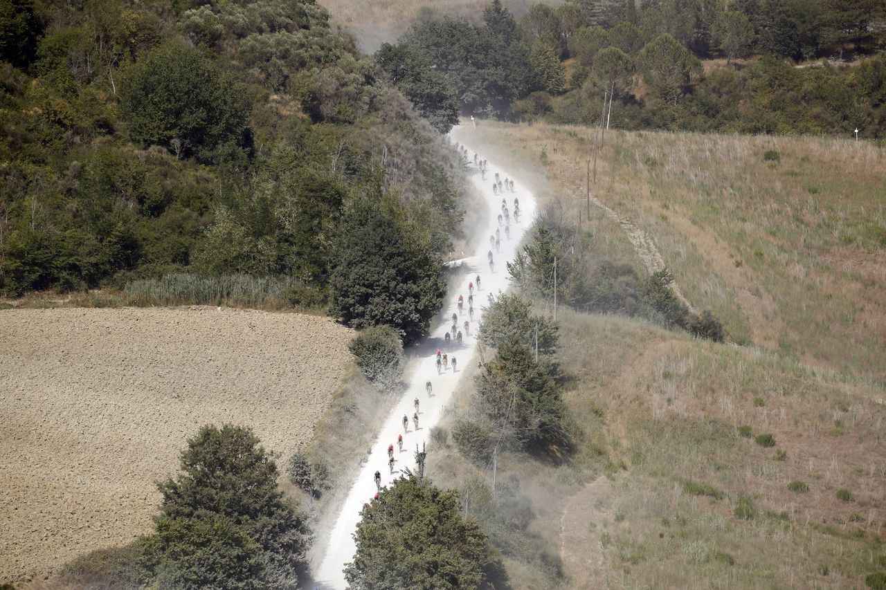 Strade Bianche 2020 14th Edition Siena Siena 184 km 01082020 Scenery Lucignano dAsso photo Luca BettiniBettiniPhoto2020