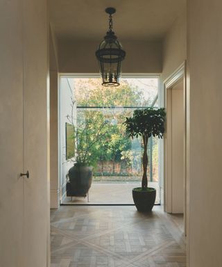 hallway with wooden flooring