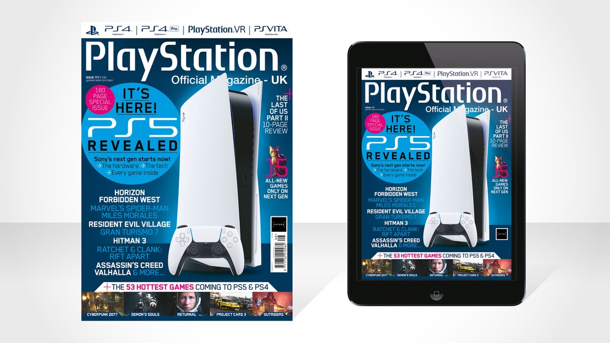 An image of Official PlayStation Magazine issue 177 with PS5 on cover