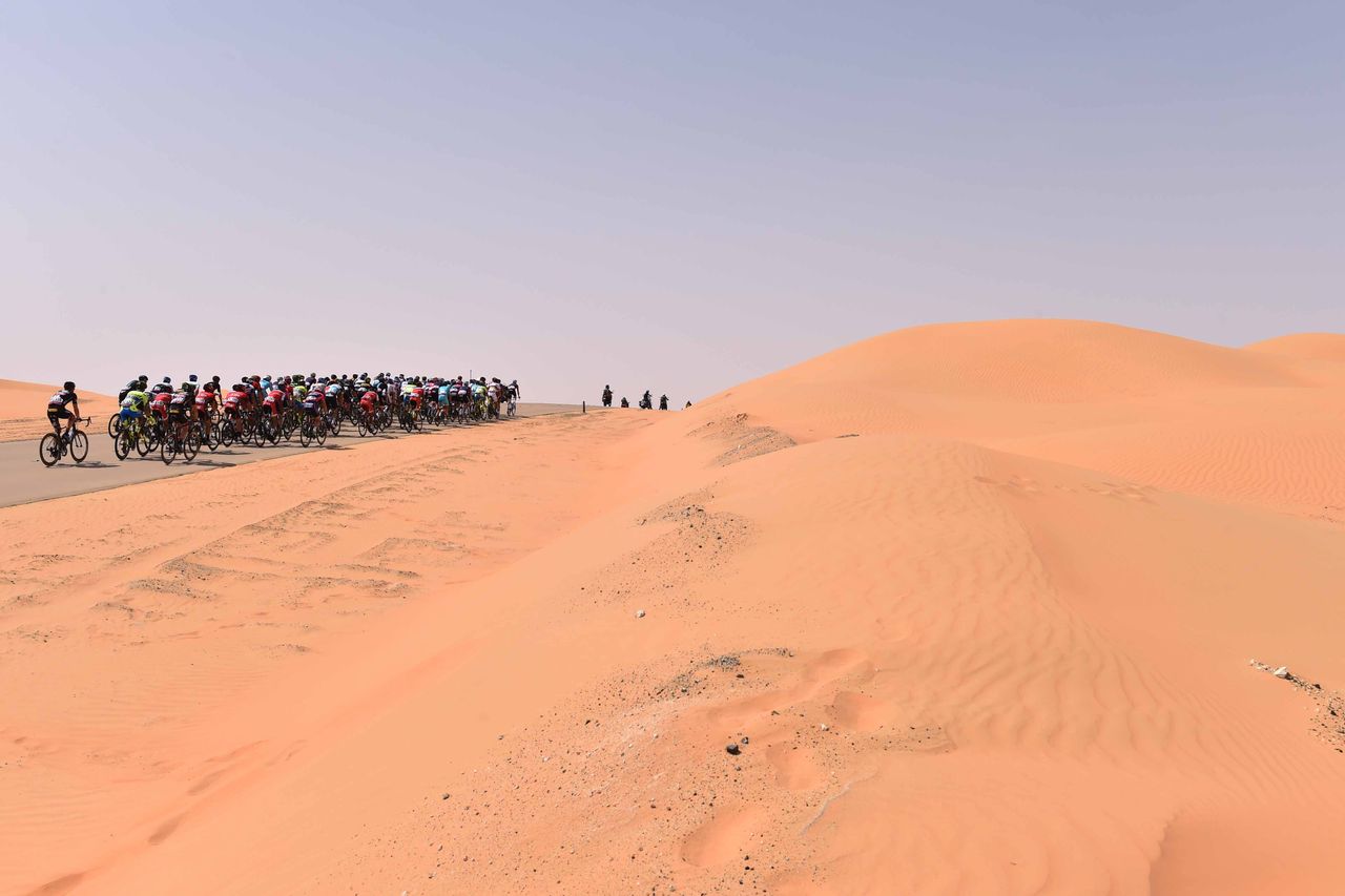 The opening stage took the riders through the desert