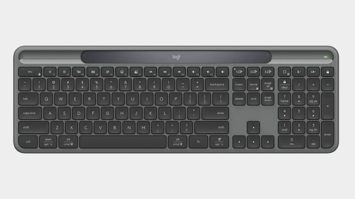 Logitech Signature Slim Solar+ K980 top down