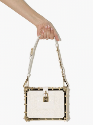 Dolce & Gabbana Box crocodile-effect shoulder bag