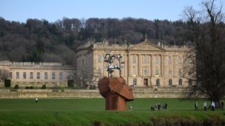 Chatsworth House in the Peak District, one of the best places for a UK staycation