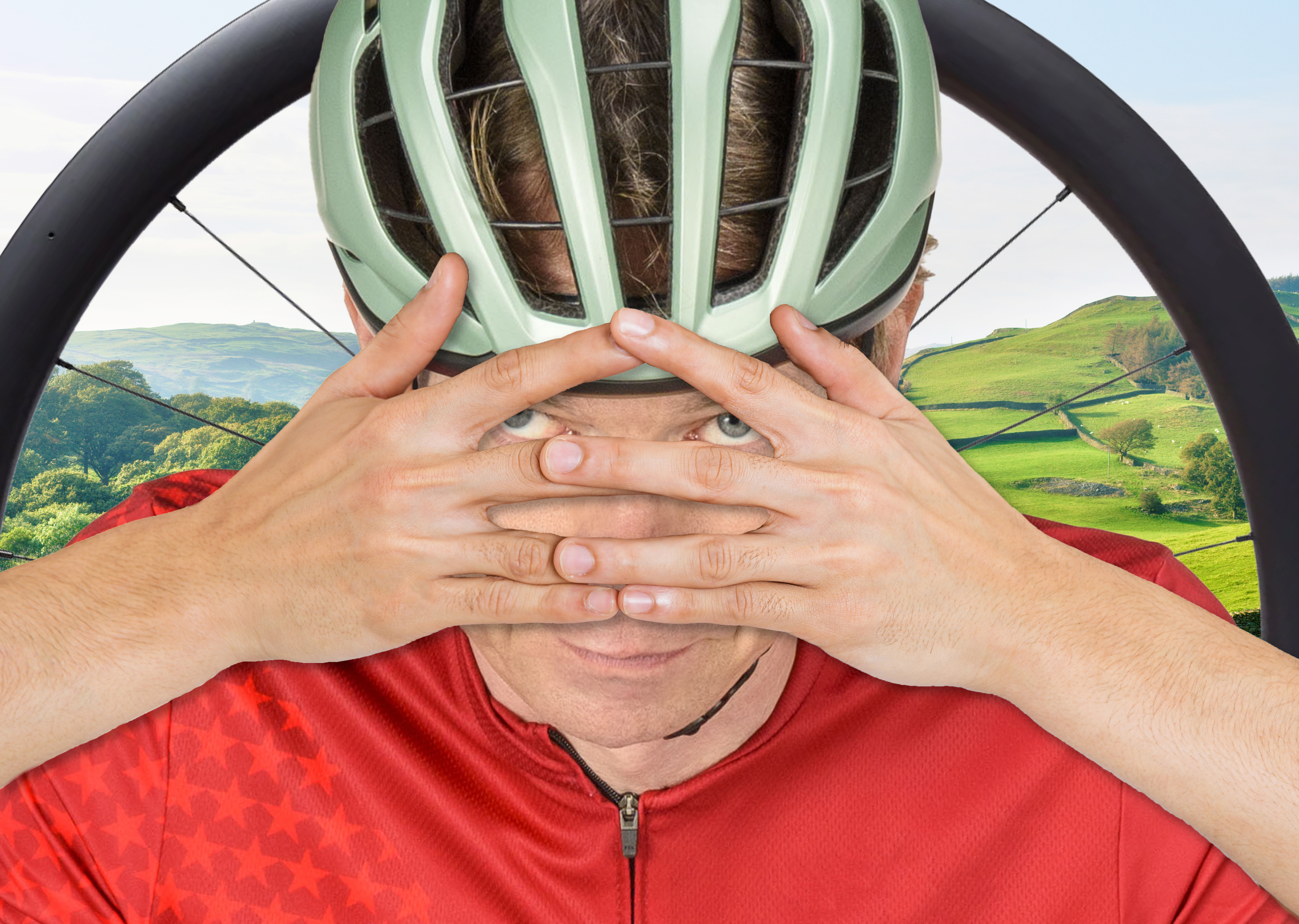 Dr Hutch hiding behind his fingers