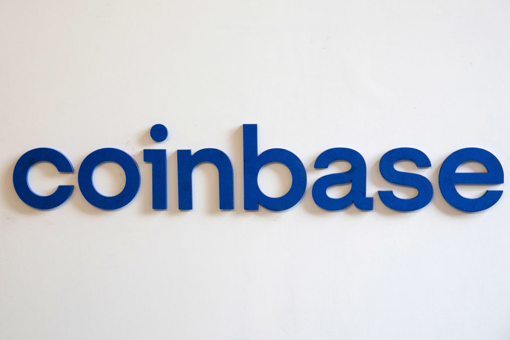 coinbase global logo blue on white background