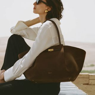 DeMellier The New York suede bag