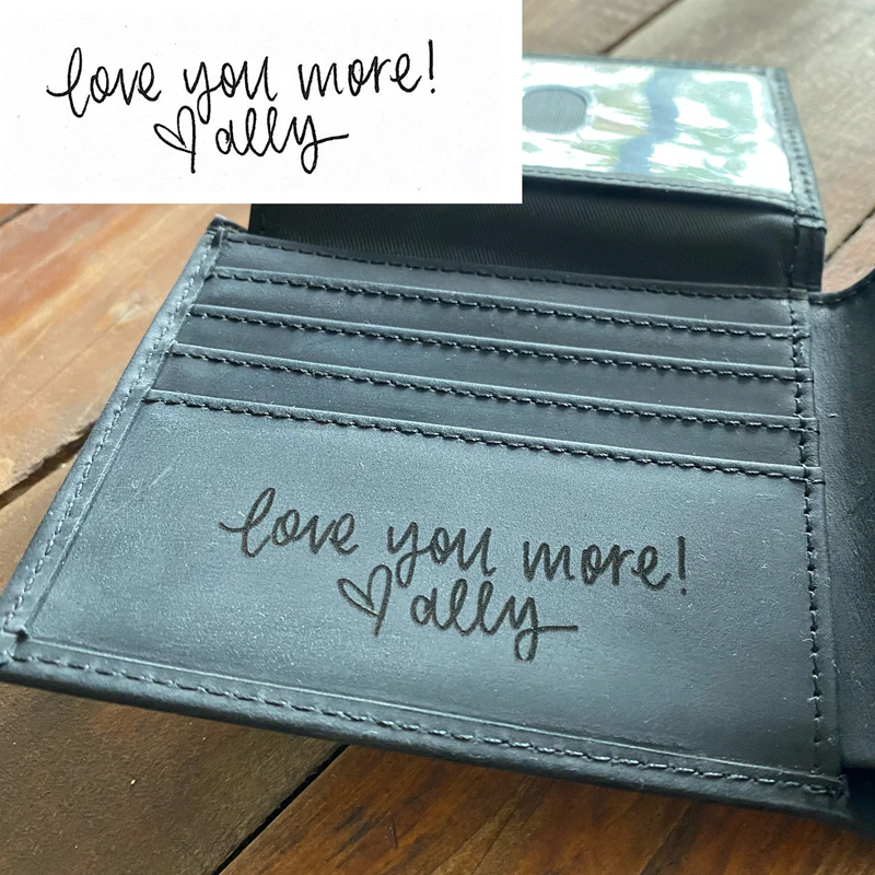 A personalized leather wallet is one of the best 50th birthday gifts for him