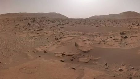 the barren red sands of Mars