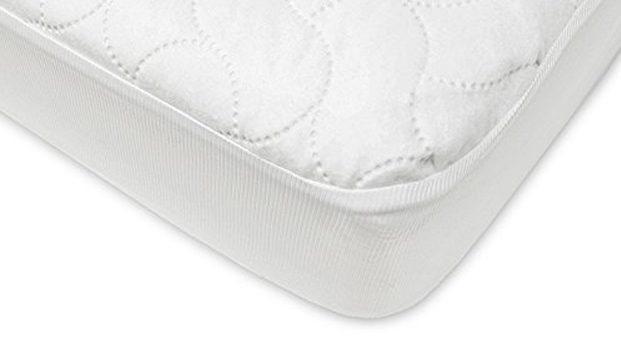 Best mattress protectors: image shows the American Baby Company Waterproof Fitted Crib in white