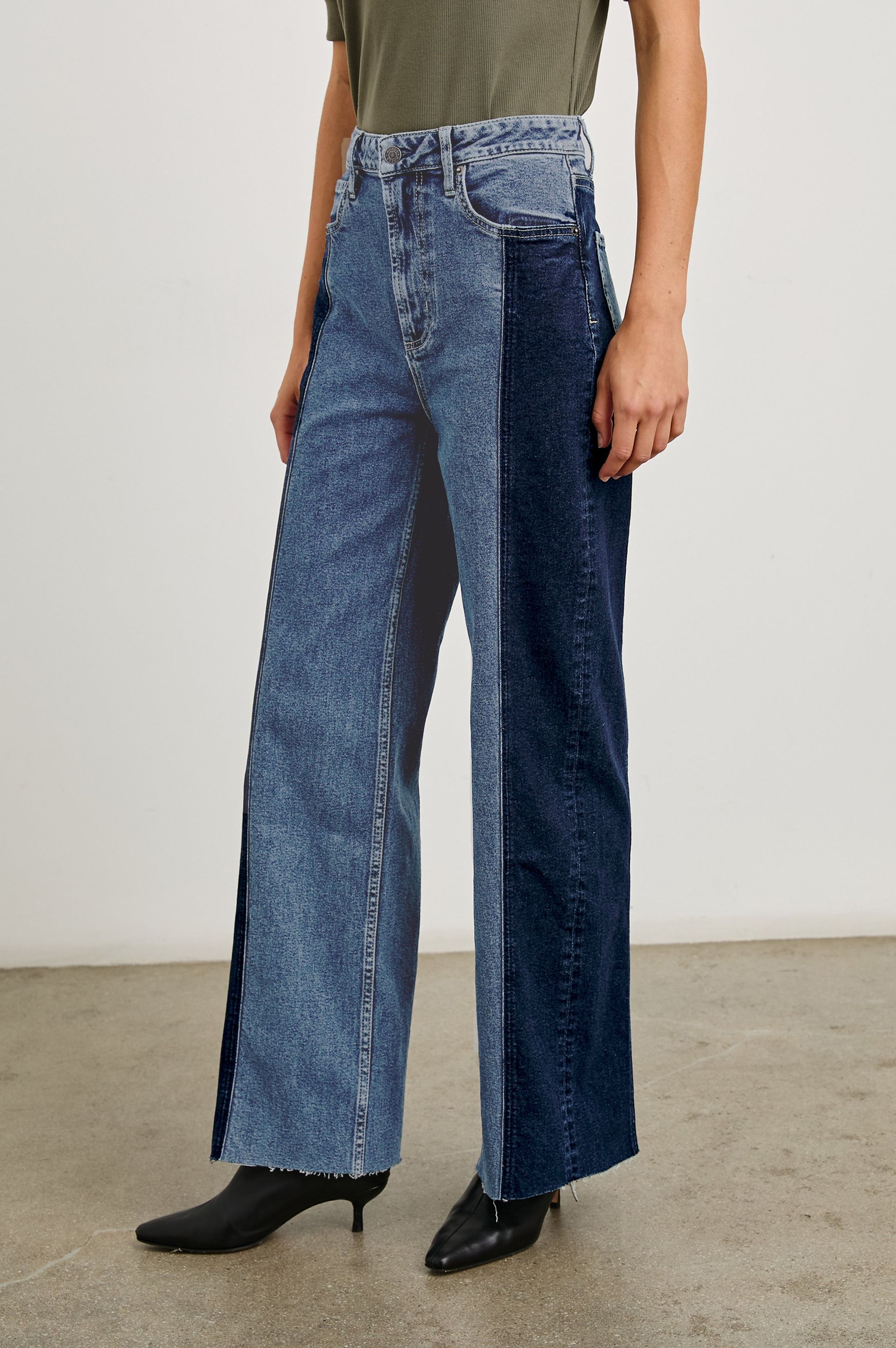 Getty Paneled Wide Leg - Twilight Shadow