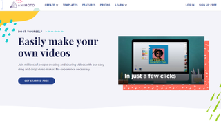 Animoto online video maker in use