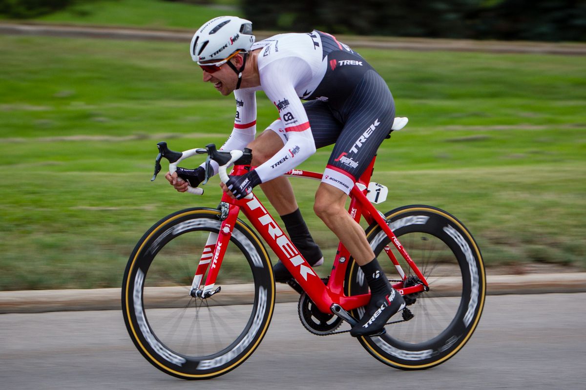 Bauke Mollema (Trek-Segafredo) on his way to todays stage win