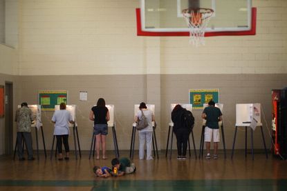 U.S. citizens vote in the 2012 presidential election. 