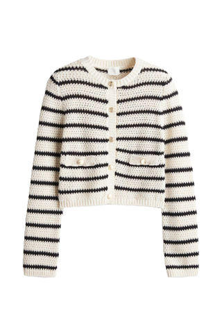 Textured-Knit Cardigan