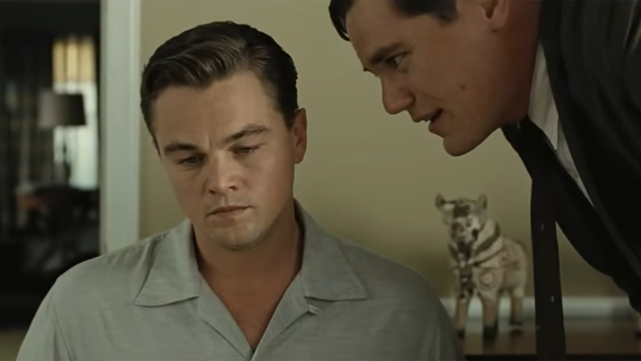 Michael Shannon and Leonardo DiCaprio in Revolutionary Road