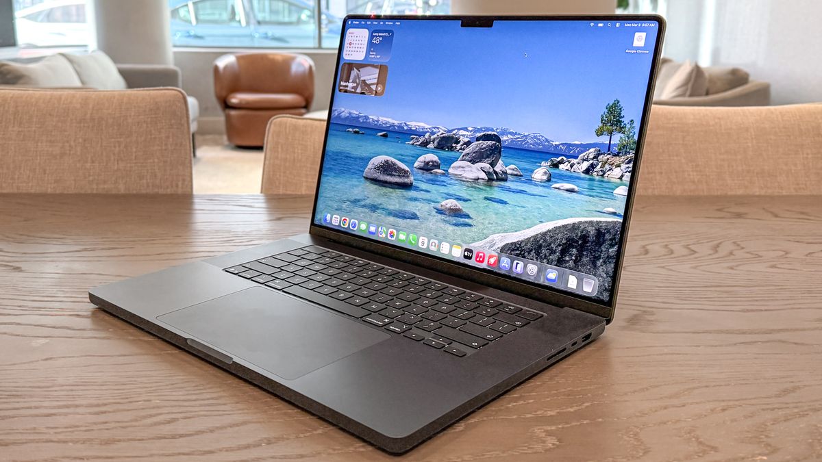 MacBook Pro 16-inch M5 Pro on a desk