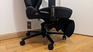 The Secretlab Recliner add-on folded down from the side