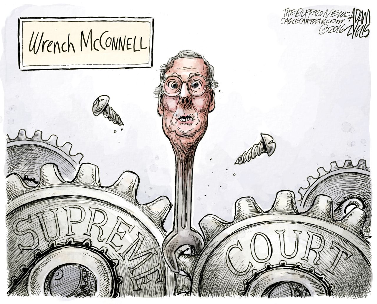 Political cartoon U.S. McConnell