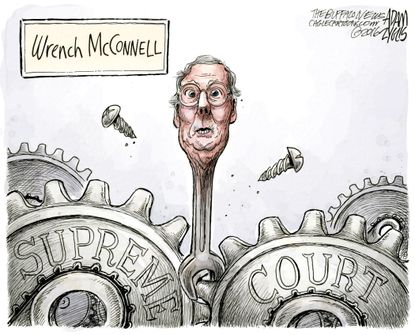 Political cartoon U.S. McConnell