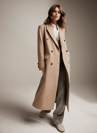 Camel Wool Long Coat