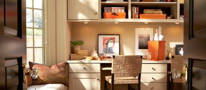 desk storage ideas - Interior of a Contemporary Home Office
