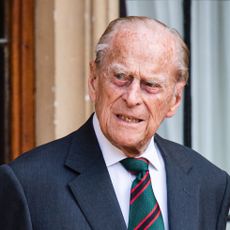 windsor, england july 22 prince philip, duke of edinburgh during the transfer of the colonel in chief of the rifles at windsor castle on july 22, 2020 in windsor, england the duke of edinburgh has been colonel in chief of the rifles since its formation in 2007 hrh served as colonel in chief of successive regiments which now make up the rifles since 1953 the duchess of cornwall was appointed royal colonel of 4th battalion the rifles in 2007 photo by samir hussein samir husseinwireimage