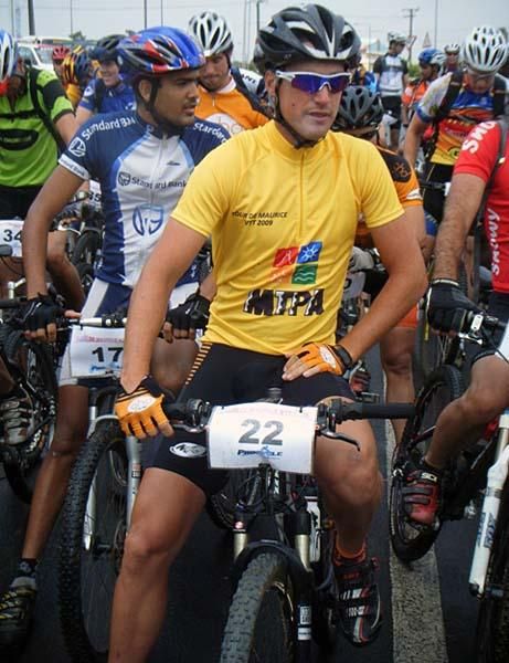Yannick Lincoln shows off his yellow.