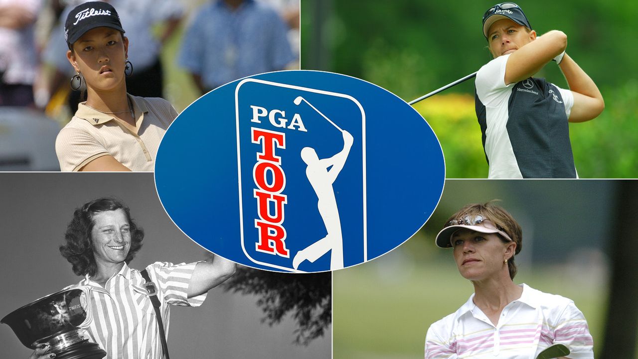 Images of Michell Wie-West, Annika Sorenstam, Babe Didrikson Zaharias and Suzy Whaley